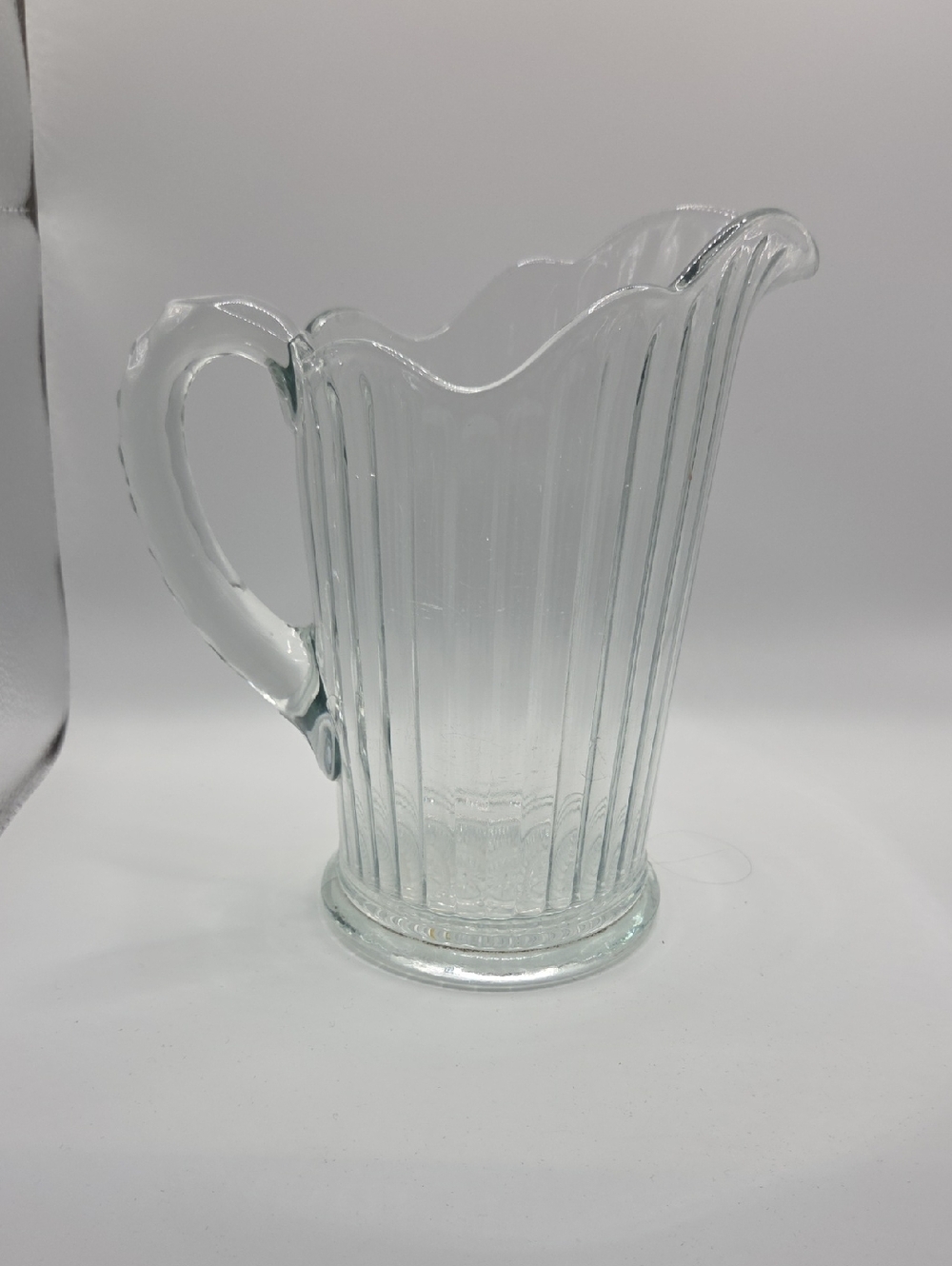 Mckee Clear Glass Prism Pitcher 1860 - 1920